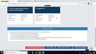 Form GSTR-3BSystem generated summary