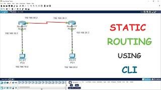 Configure IP static routing | Static Routing using cli