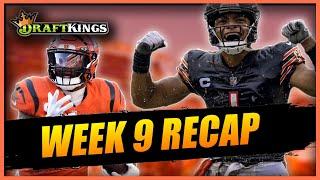 DRAFTKINGS NFL DFS Week 9 Fantasy Football Recap