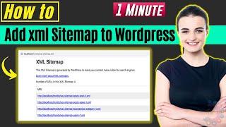 How to add xml sitemap to wordpress 2024