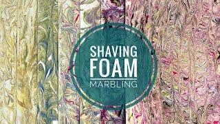 Shaving Foam Marbling - Super Easy DIY Marbling Tutorial