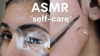 ASMR Self-Care *waxing, dermaplaning, hair growth*