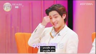 Taehyung explains  "I purple You"  Meaning #LetsBTS