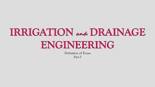 IRRIGATION AND DRAINAGE ENGINEERING PART 1 | PAES | AE / ABE BOARD EXAM REVIEWER