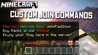  MAKE CUSTOM LOGIN/JOIN COMMANDS/MESSAGES IN VANILLA MINECRAFT 1.11/1.12?!?