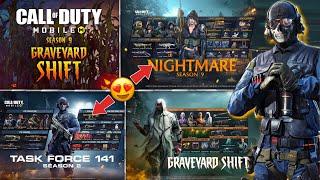 Season 9 Battle Pass Vault Detailed View | Graveyard Shift Battle Pass | COD Mobile | CODM