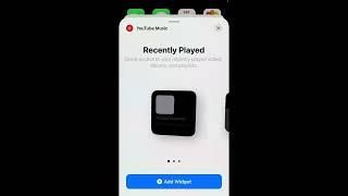 How to add YouTube Music widget on iPhone?