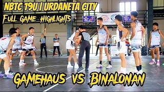 NBTC 19U | Urdaneta City | Gamehaus vs Binalonan