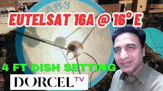 Eutelsat 16A @ 16E 4ft dish setting in pakistan | gold sharing tv vlogs  2024