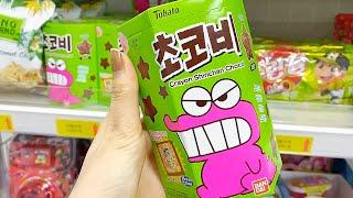 Thử thách mua FULL đồ XANH LÁ ở cửa hàng tiện lợi KHÔNG NGƯỜI BÁN Hàn Quốc mới tinh 🫑