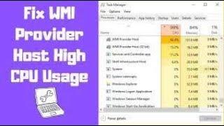 How to Fixed WMI Provider Host High CPU Windows 10 in a Minute#wmi provider host high cpu usage