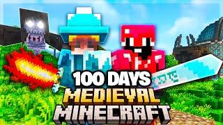 We Survived 100 Days In Medieval Minecraft..