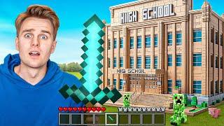 24 HOUR MINECRAFT HIGH SCHOOL IN REAL LIFE!
