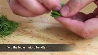 Knife Skills How To Chiffonade Leafy Herbs - The Executive Chef Channel