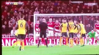 SANCHEZ FREEKICK VS MIDDLESBROUGH