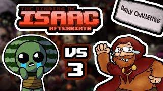 TheTurtleMelon VS FaervalTV - Part 3 - The Binding of Isaac Afterbirth+ Daily Challenge Aprils Fools