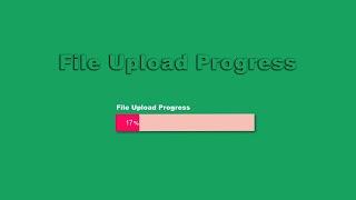 File Upload Progress Green Screen (No Copyright)
