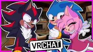 Movie Sonic and Movie Shadow Meet Movie Amy In VR CHAT!!