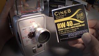 8mm (Double 8) 40 ISO bw Reversal Film + Light Meter App