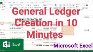 General Ledger Creation Simple | in 10 Minute | Explained in Malayalam