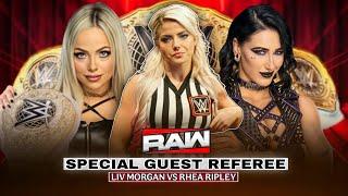 Special Guest Referee - Liv Morgan vs Rhea Ripley World Championship Full Match WWE RAW Highlights