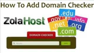 How To Add A Domain Checker On Websites