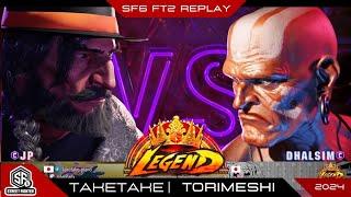 SF6 - TAKETAKE-PIANO (jp) VS TORIMESHI (dhalsim) - Hight Level Replay By FadiUS