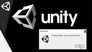 Gradle build failed. See the Console for details [Unity 2019]