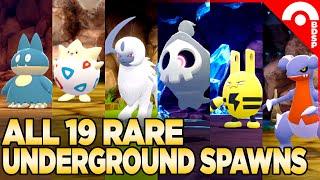 All 19 Rare Grand Underground Spawns in Pokemon Brilliant Diamond & Shining Pearl