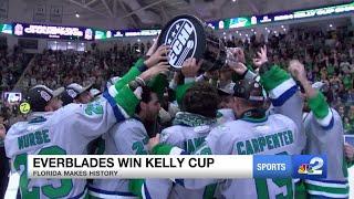 Florida Everblades beat KC Mavericks in OT, becomes first ECHL team to win 3 straight Kelly Cup t...