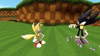 Dark Super Sonic vs. Super Tails [SFM]