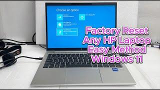 Factory Reset Any HP Laptop Easy Method - Windows 11 | Factory reset Without Microsoft Account