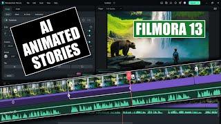 I Created Original Children's Animated Story using AI in Filmora 13!