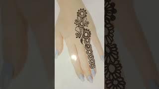 mehndi design short mehndi with Gul #short #mehndi #mehndidesign #fingersmehndidesign