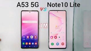 Samsung A53 5G vs Note10 Lite - speed test 