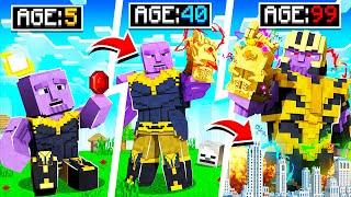 EVOLVING into ULTIMATE THANOS in MINECRAFT!