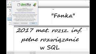 Zad. "Fanka" - matura 2017 informatyka rozszerzona - SQL dokładne omówienie