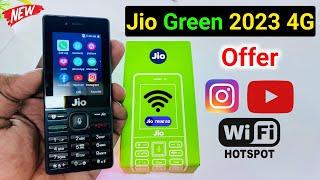 Jio Green 2023 4G Phone | Jio Phone 2023 | 1 Year Free Recharge