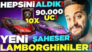 YENİ LAMBORGHİNİ ARAÇLAR GELDİ! 90.000 UC YE HEPSİNİ ALDIK! (YENİ TURBO ÖZELLİĞİ) PUBG Mobile