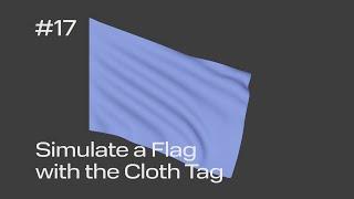 Cinema 4D Quick Tip #17 - Simulate a Flag with the Cloth Tag (Project File on Patreon)