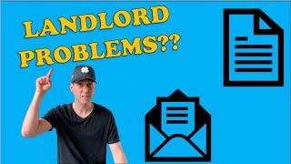 How to write a letter to LANDLORD about PROBLEMS?