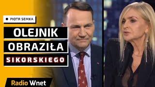 Sikorski krytykuje TVN24! Semka: Monika Olejnik bardzo obraźliwie wyraziła się ws. Anne Applebaum