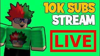 FULL LIVE STREAM | Bloxy Village 10k subs special stream! (ROBLOX)