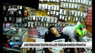 Aksi Pencurian Telepon Seluler Terekam CCTV