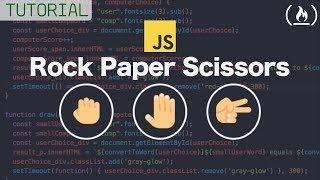 Web Development Tutorial - JavaScript,  HTML, CSS - Rock Paper Scissors Game