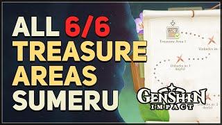 All 6 Treasure Areas Sumeru Lost Riches Genshin Impact