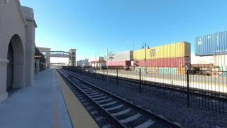 VR180 - BNSF Intermodal Freight Train Westbound in San Bernardino CA - January 18th 2021