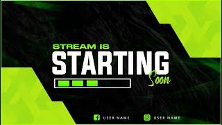 Free Stream Starting Soon Template | Stream Overlay Template Download | 2024