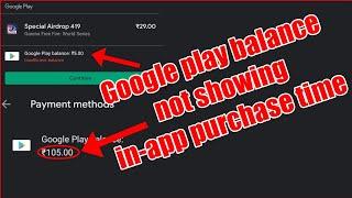 How to fix Google play balance not showing in-app/Airdrop purchases time in Free Fire