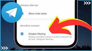 ENABLE Sensitive Content on Telegram (iOS & Android)